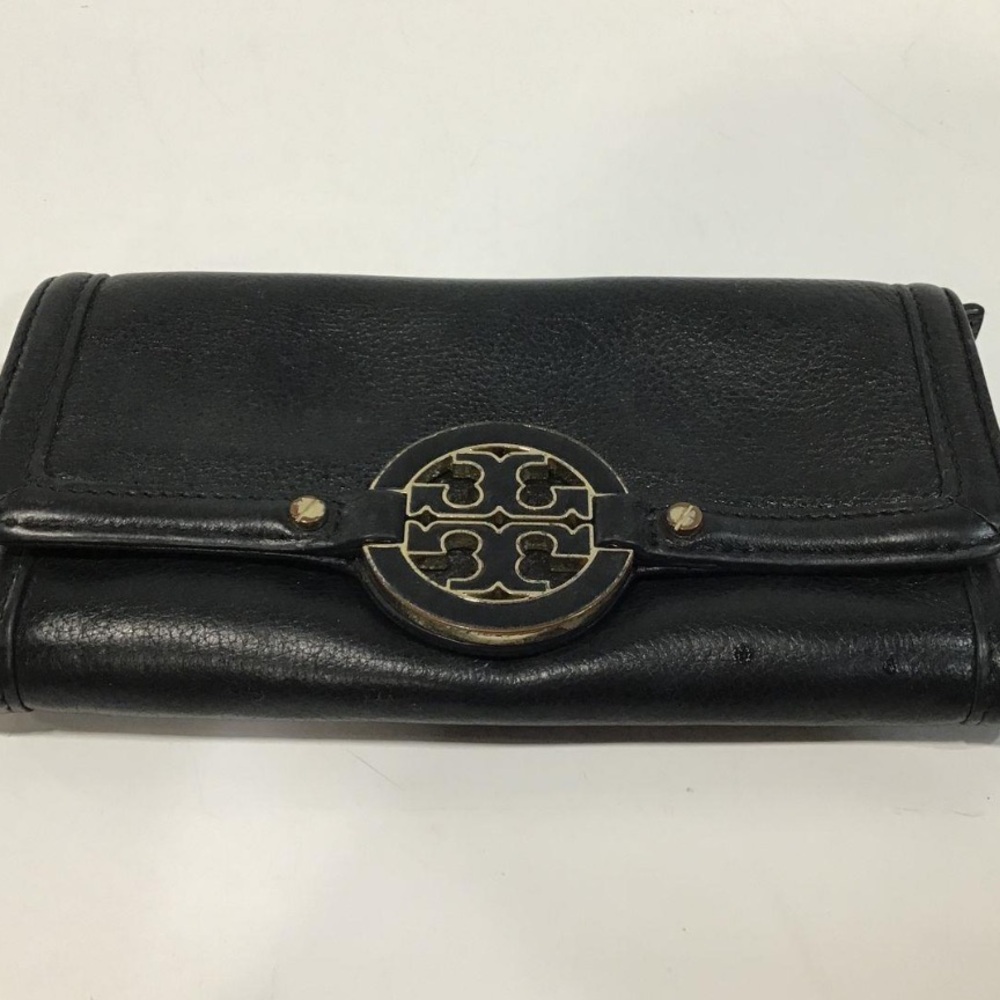 Women’s Tory Burch Chic Black Leather Wallet
